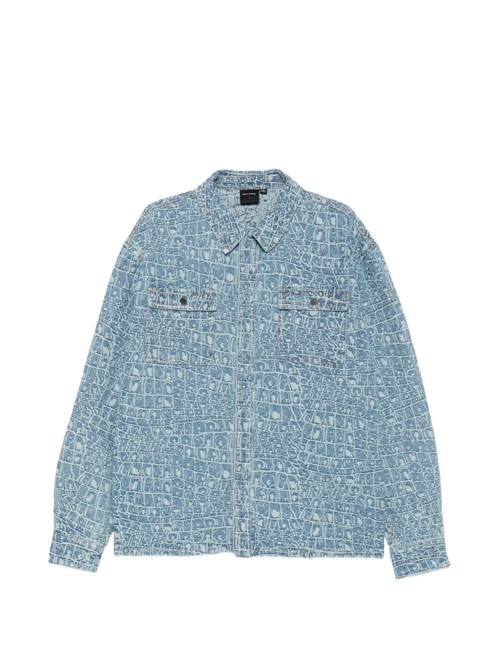 Jacquard-Pattern Denim Shirt by Daily Paper