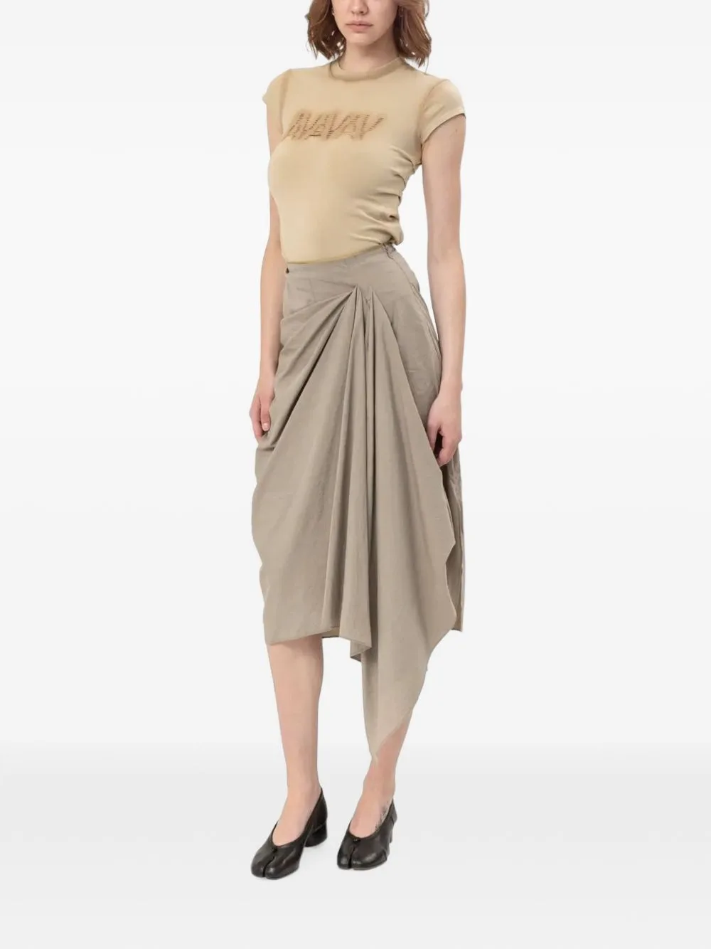 Fleur Asymmetrical Draped Skirt by ENTIRE STUDIOS