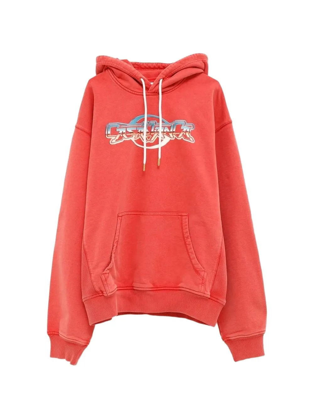 Logo-Print Organic Cotton Hoodie by Casablanca