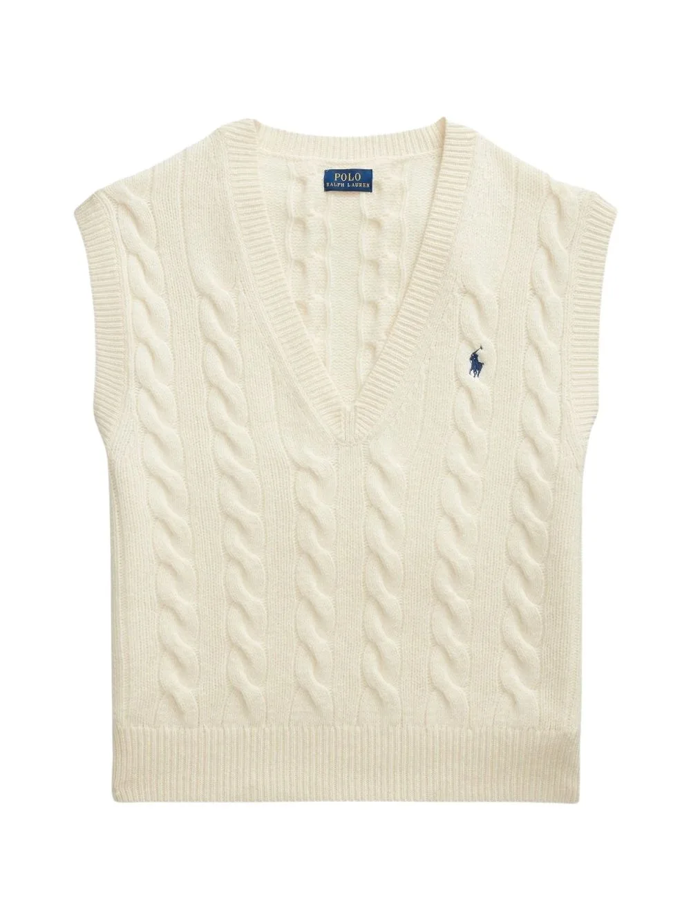 Cable-Knit Sleeveless Jumper by Polo Ralph Lauren