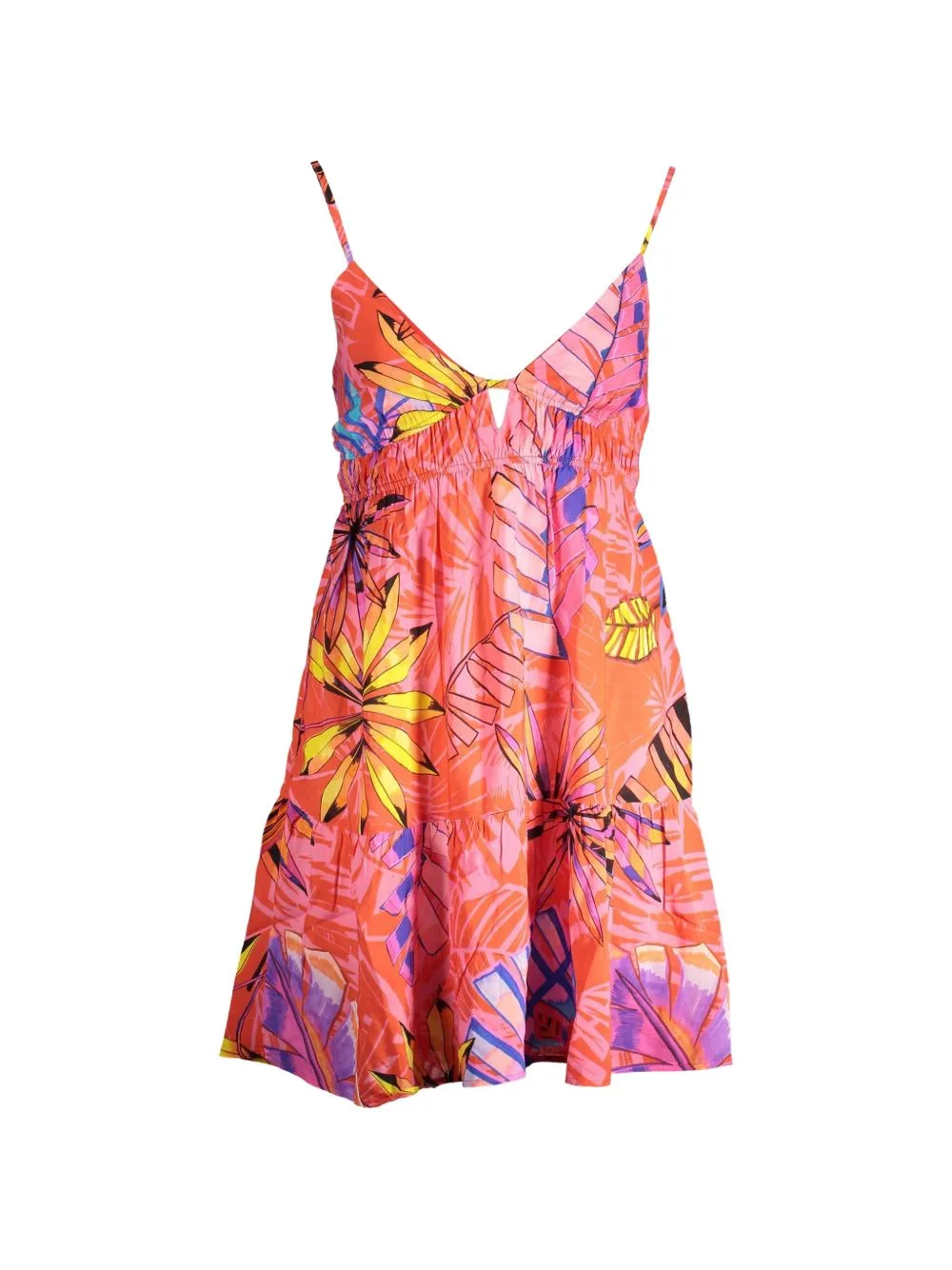 Floral-Print Tiered Mini Dress by Desigual