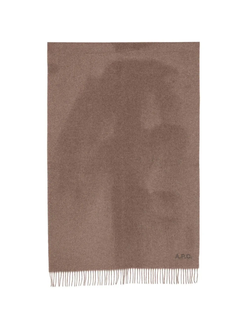 Logo-Embroidered Fringed Scarf by A.P.C.