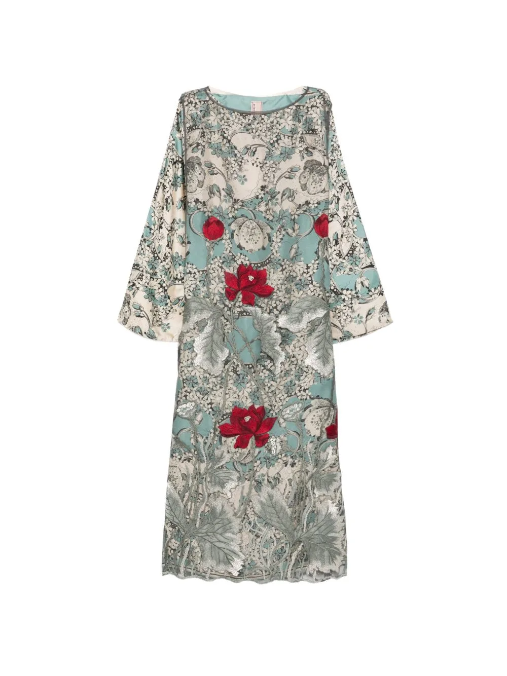 Floral-Print Embroidered Dress by Antonio Marras