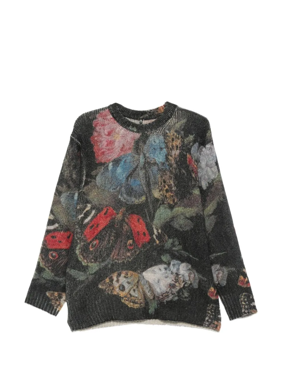 Butterfly-Print Sweater by R13