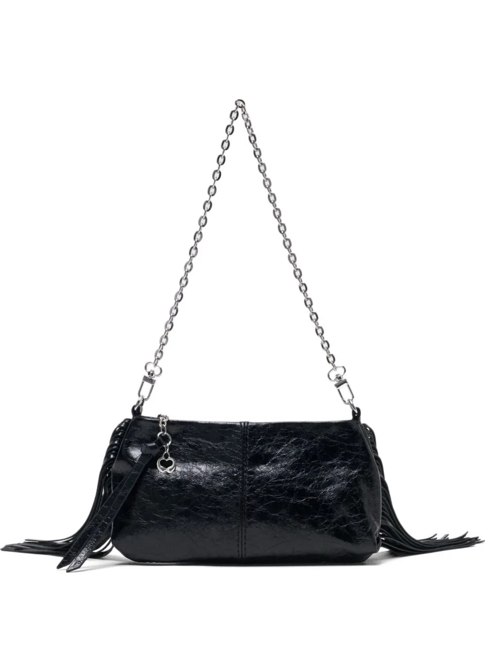 Miss M Fringe-Detail Clutch Bag by Maje
