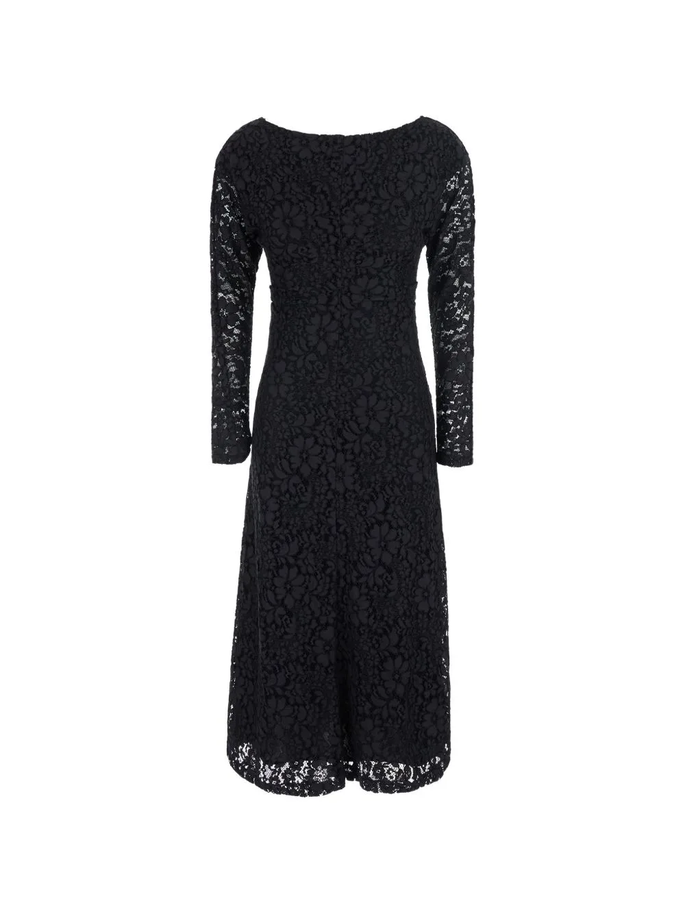 Long-Sleeve Lace Midi Dress by PLAIN