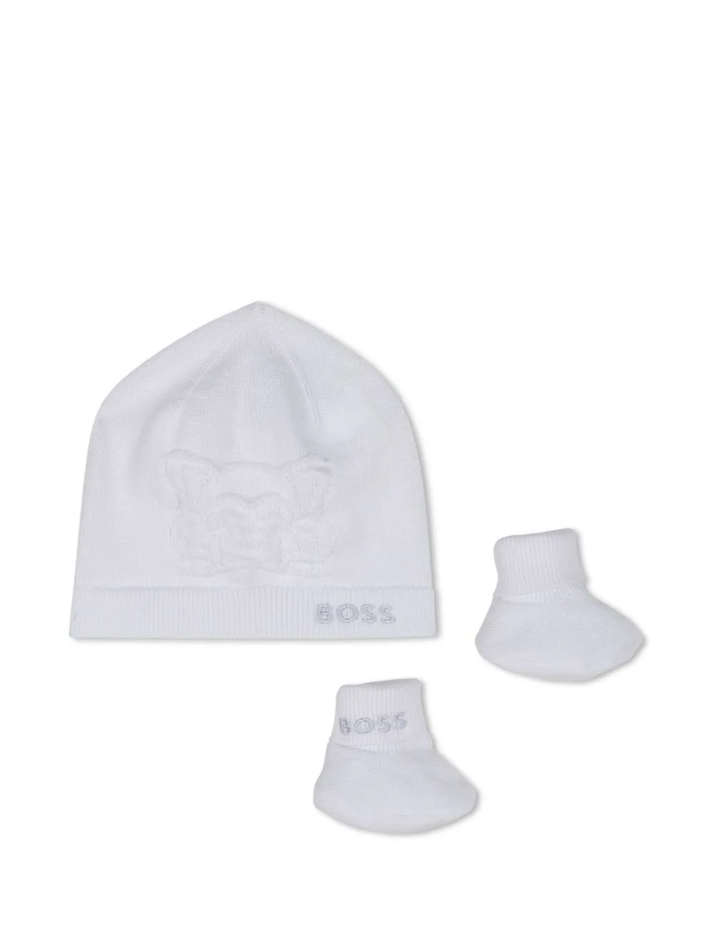 Logo-Embroidered Hat Set by BOSS Kidswear