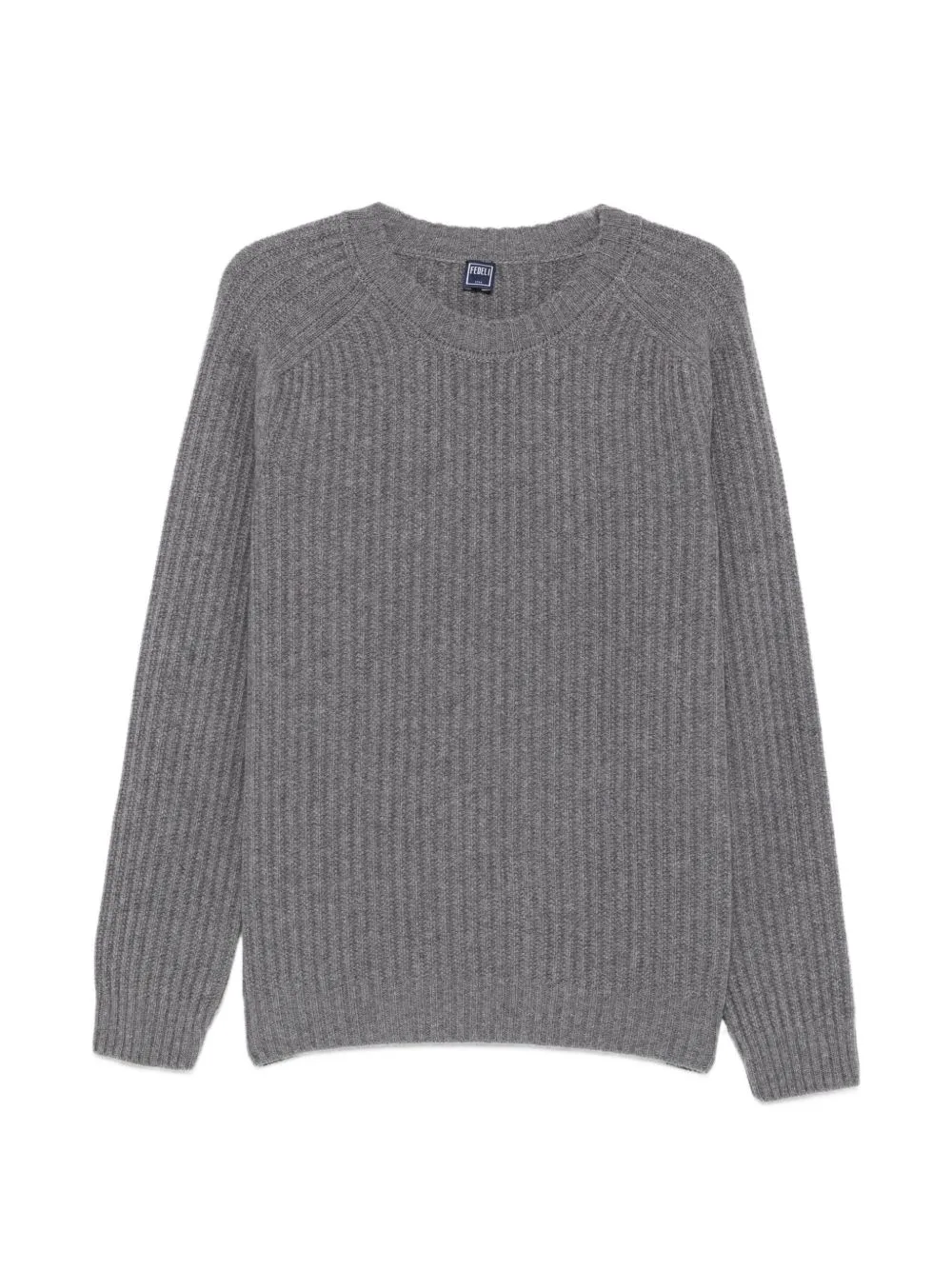 Ribbed Raglan-Sleeve Sweater by Fedeli
