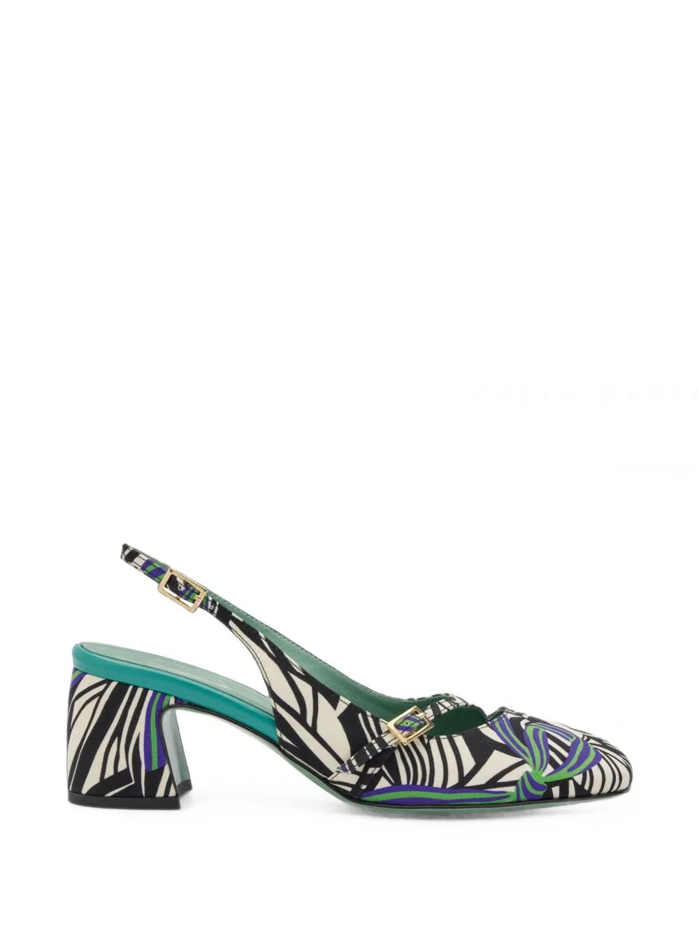 Printed Leather Sandals by Paola D'Arcano