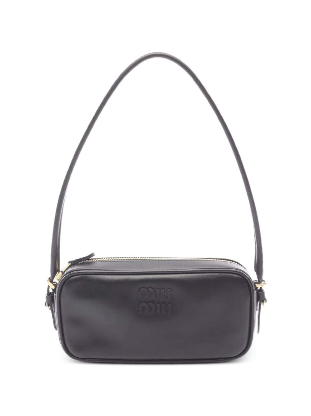 2020s Softy Leather Shoulder Bag by Miu Miu Pre-Owned