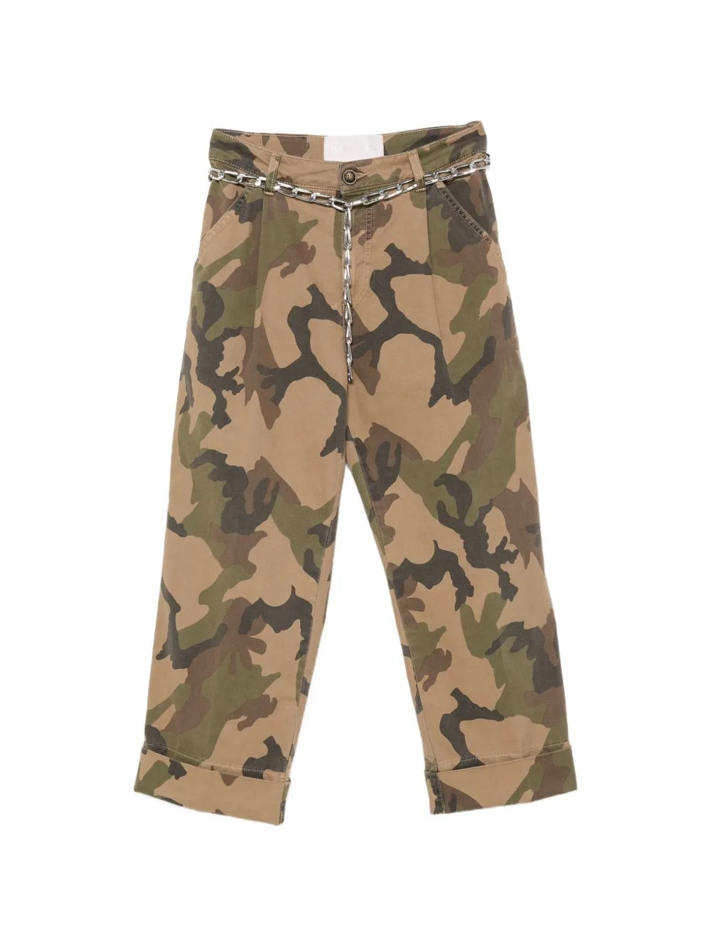 Camouflage-Print Chain-Link Jeans by Circus Hotel