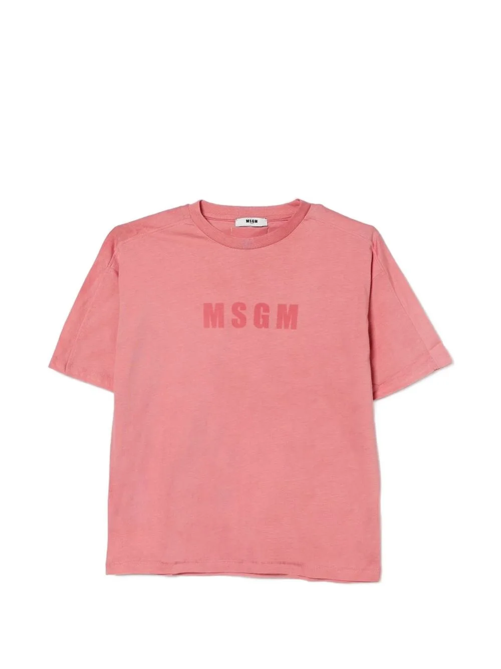 Logo-Print Cotton T-Shirt by MSGM Kids