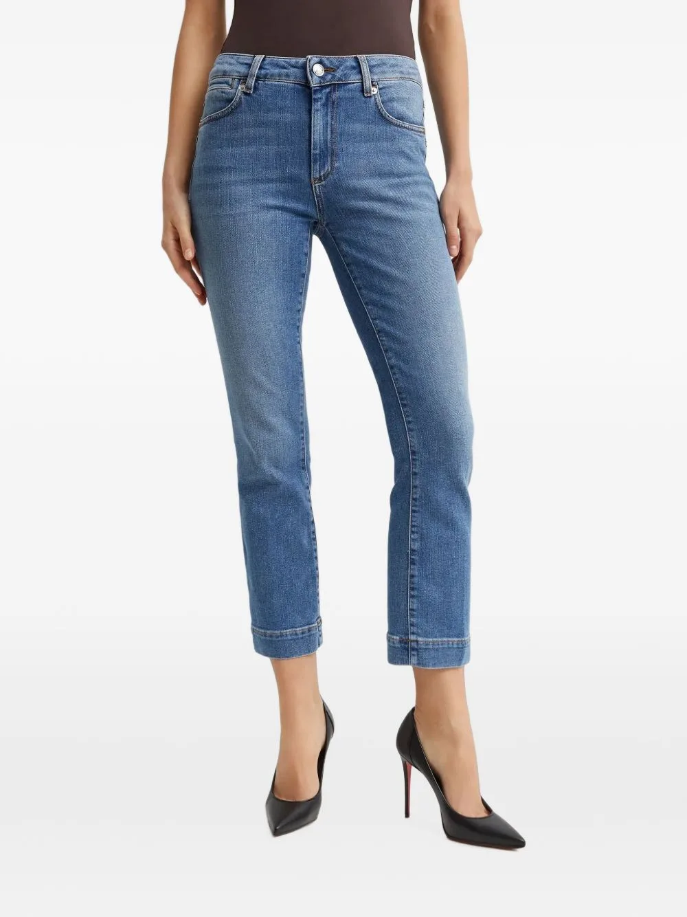Low-Rise Cropped Jeans by Sportmax