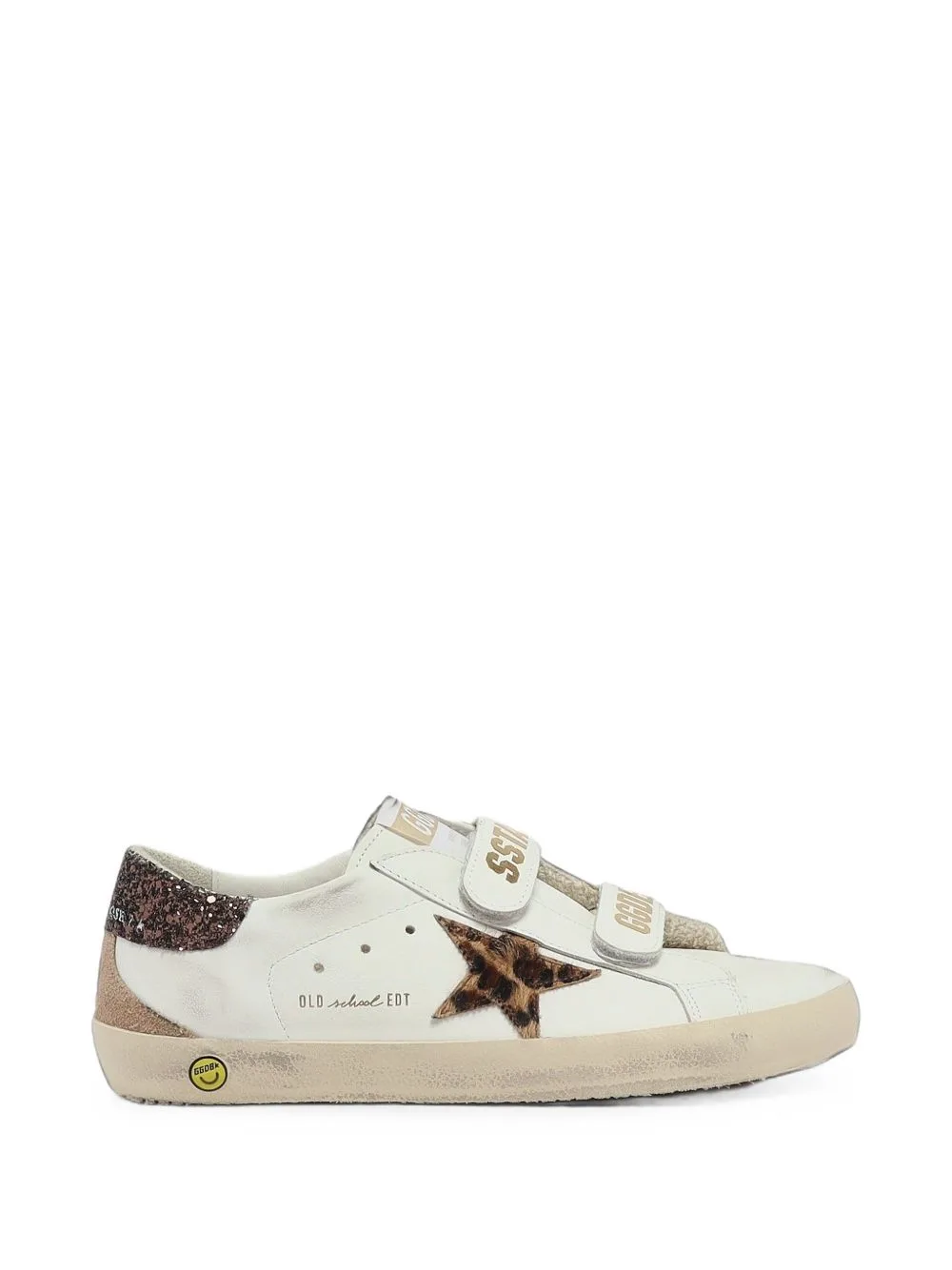 Old School Leopard-Print Sneakers by Golden Goose Kids