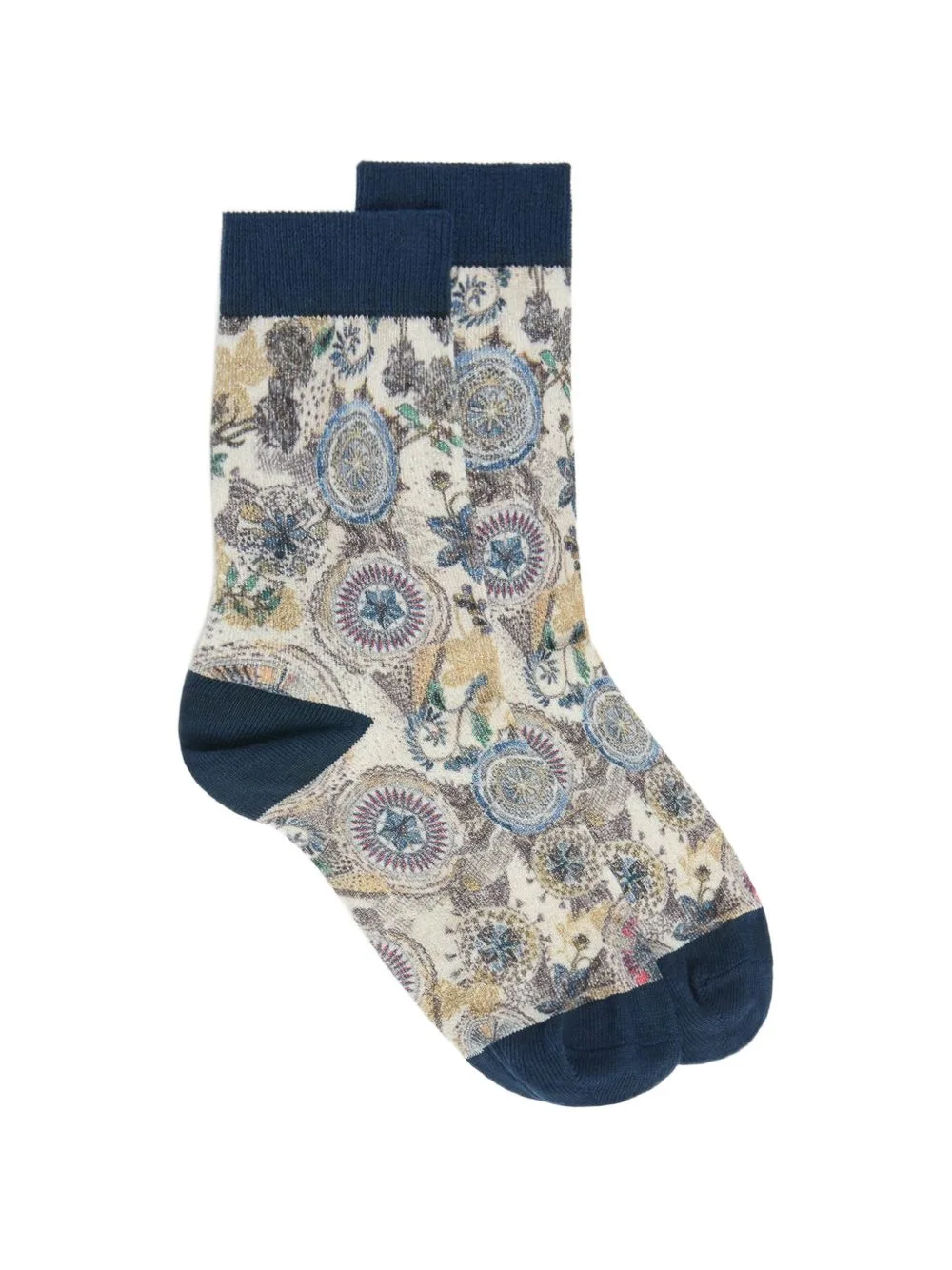 Nanami Pattern-Print Socks by MOMONÌ