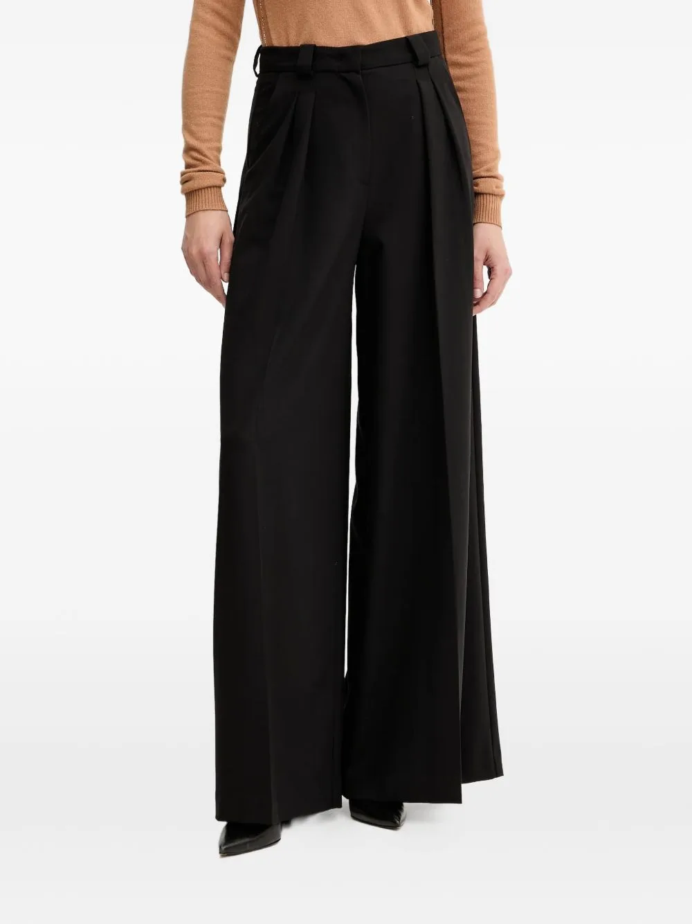 Pleated Wide-Leg Trousers by SIMONA CORSELLINI