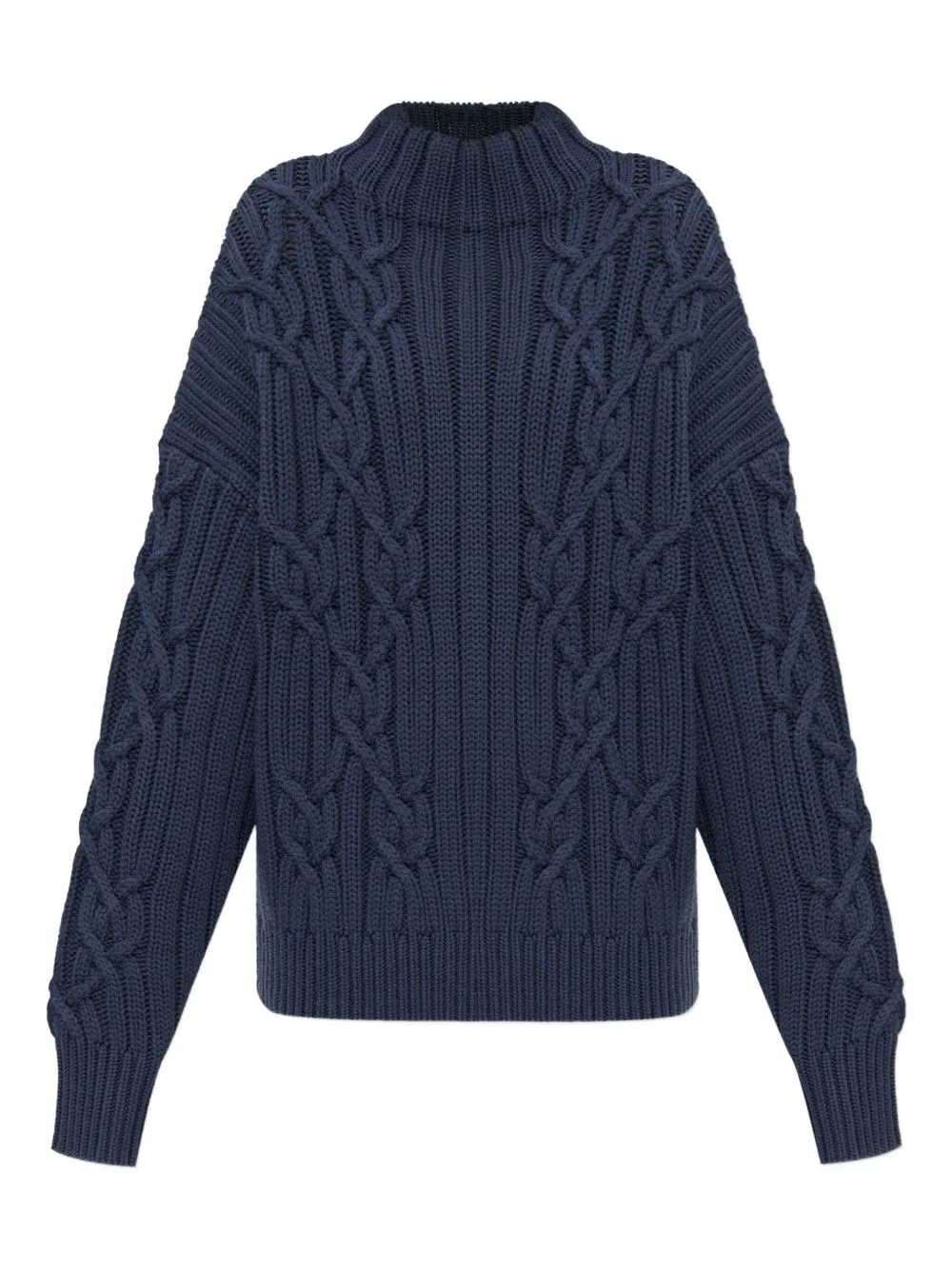 Novani Cable-Knit High-Neck Sweater