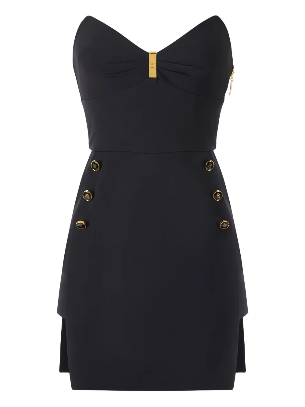 Logo-Button Mini Dress by Elisabetta Franchi