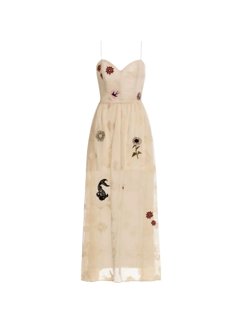 Ariadna Matches Embroidered Maxi Dress