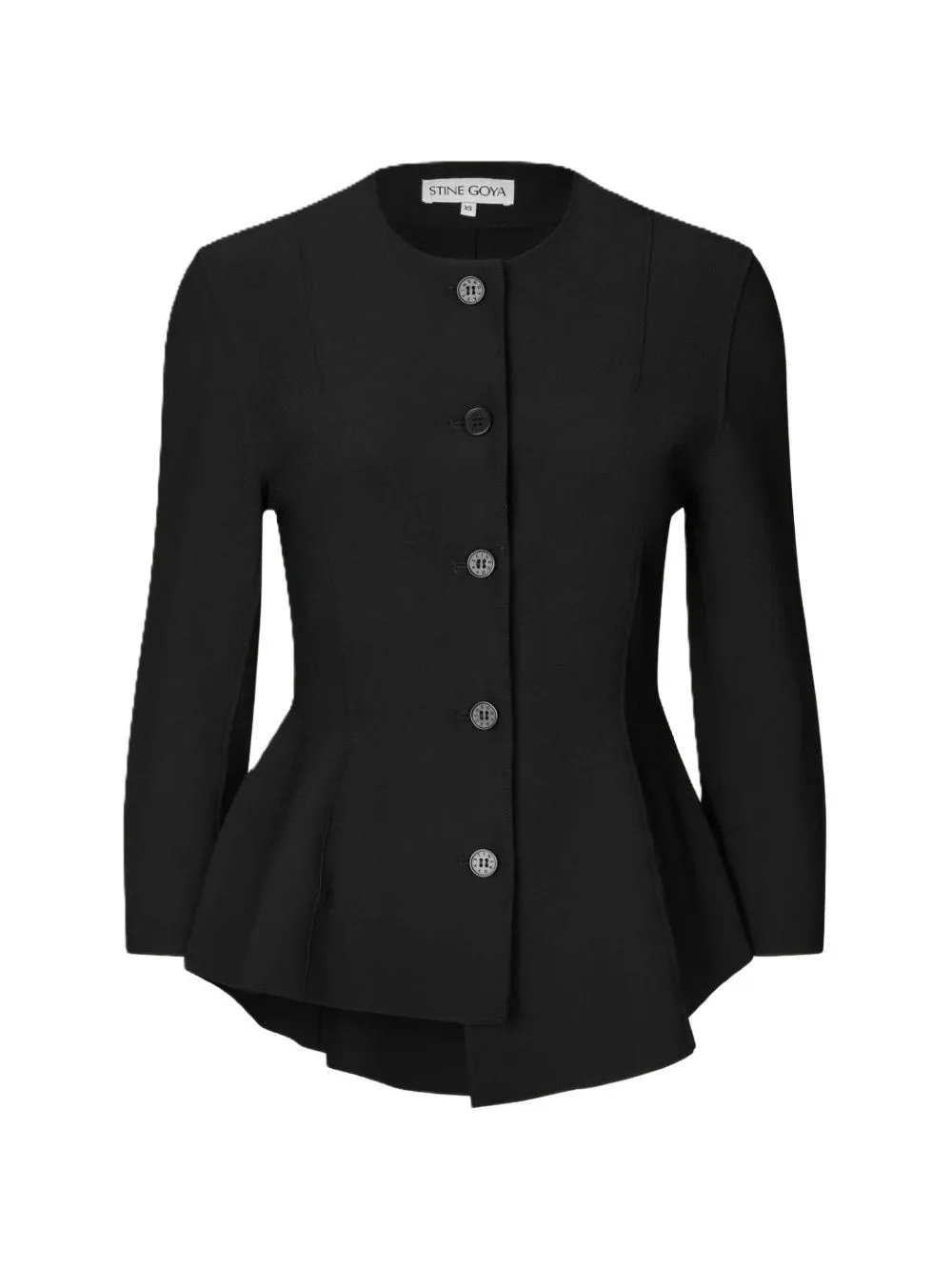 Peplum-Hem Single-Breasted Jacket by Stine Goya