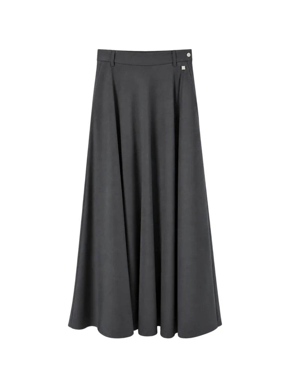 Belt-Loop A-Line Midi Skirt by Herno