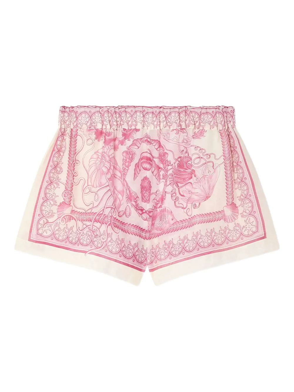 Underwater Barocco Cover-Up Shorts by Versace