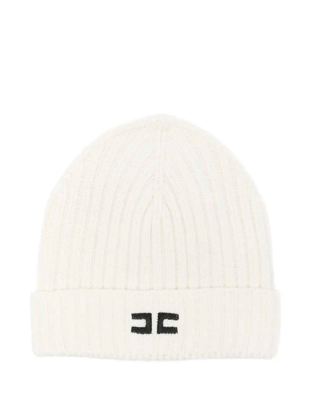 Logo-Embroidered Ribbed Beanie Hat by Elisabetta Franchi Kids