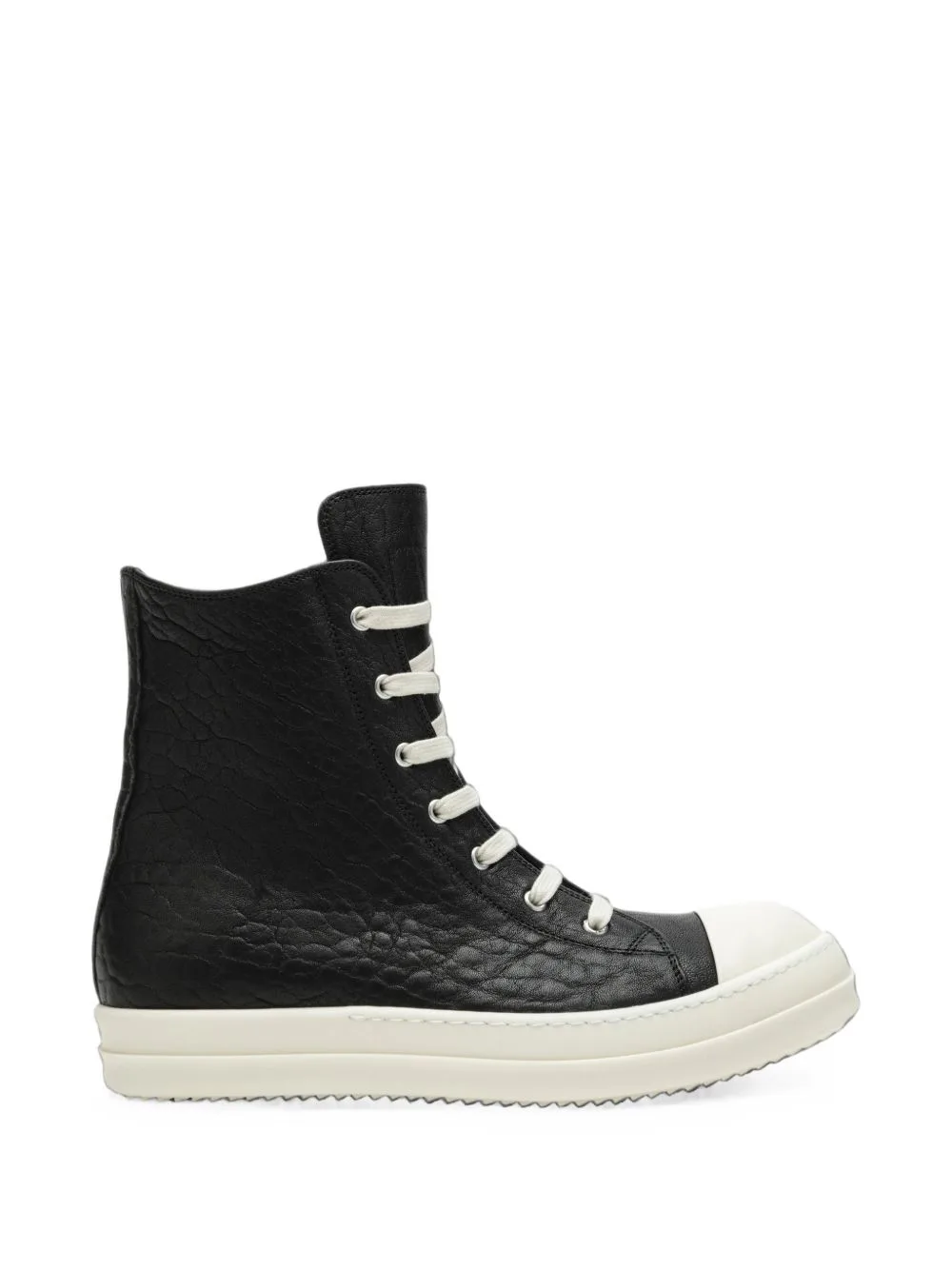 High-Top Leather Sneakers by Rick Owens