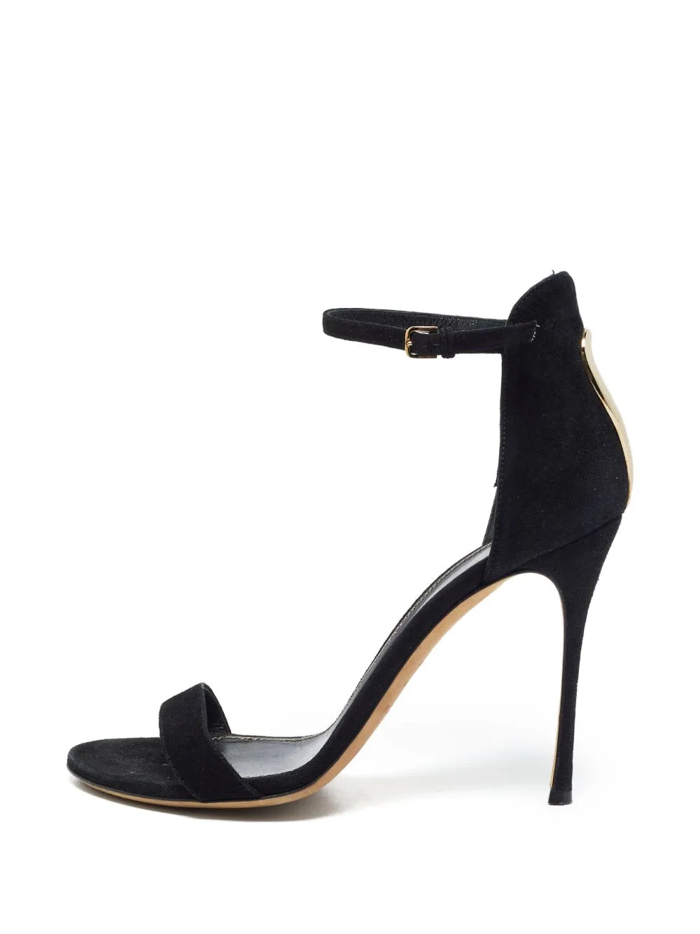 Suede Ankle-Strap Sandals by Sergio Rossi