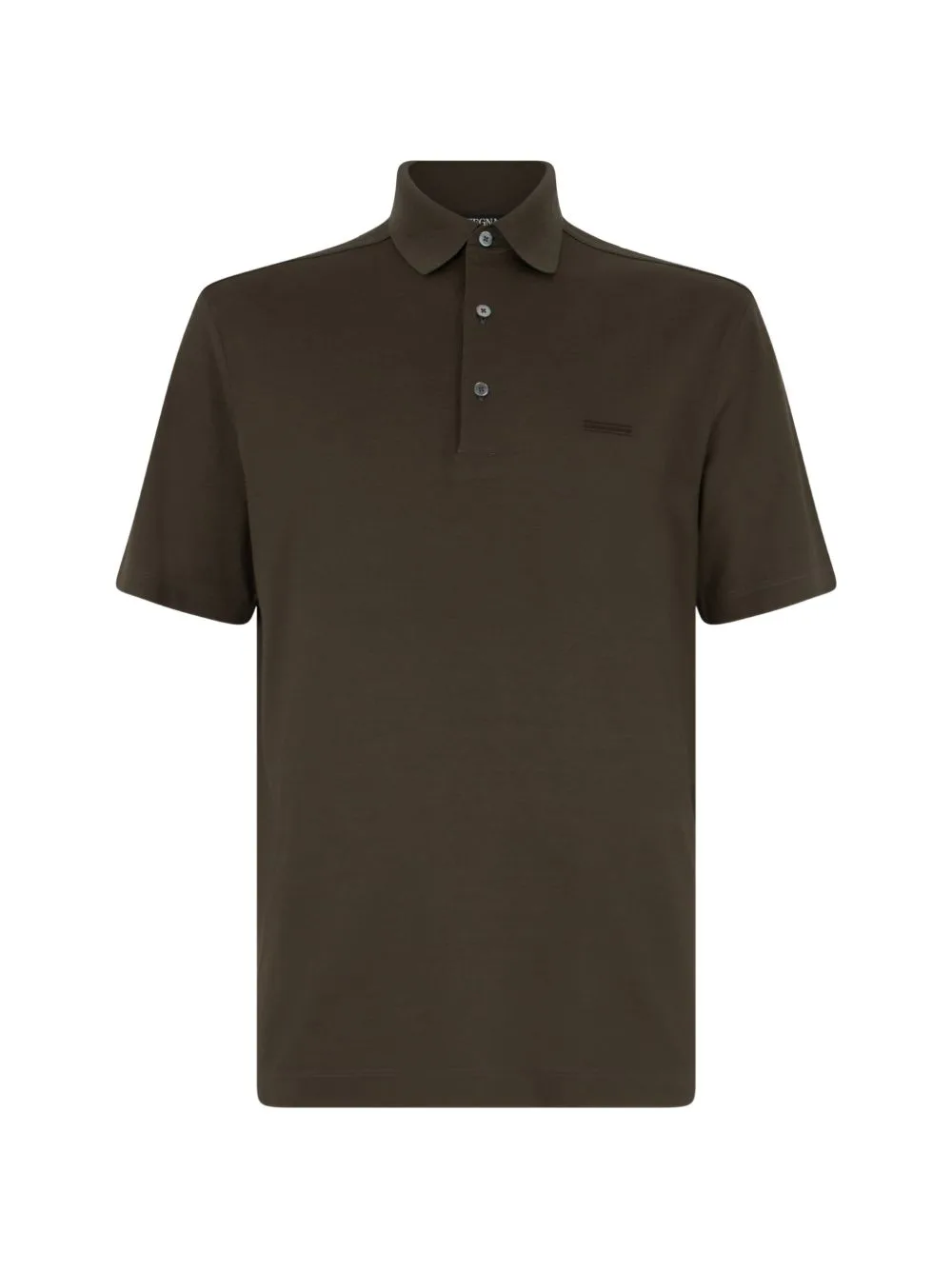 Cotton Polo with Short Sleeves by Zegna
