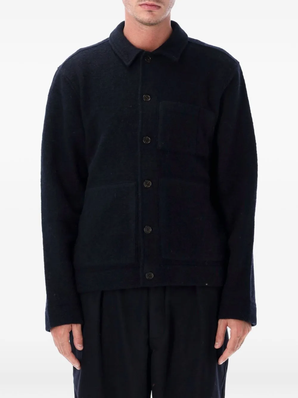 Button-Up Patch-Pocket Coat by Universal Works