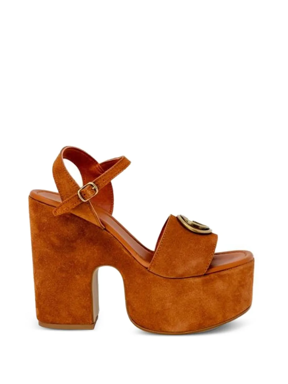 Logo-Plaque Platform Sandals