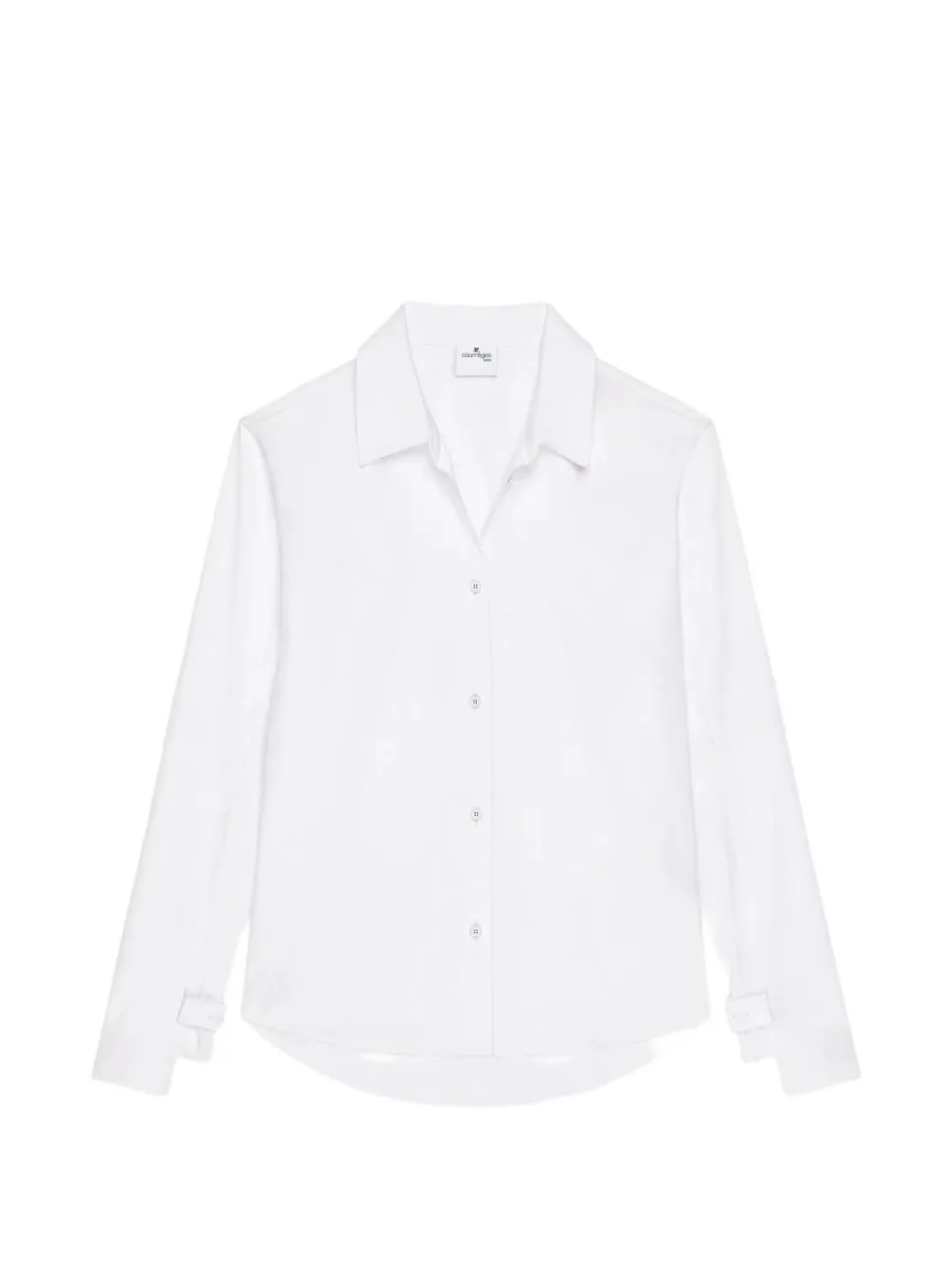 Cuff-Detail Poplin Shirt by Courrèges