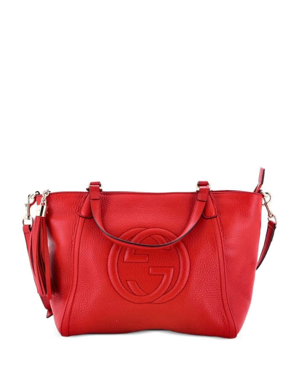 Soho Convertible Top Handle Bag Leather Small Satchel by Gucci Pre-Owned