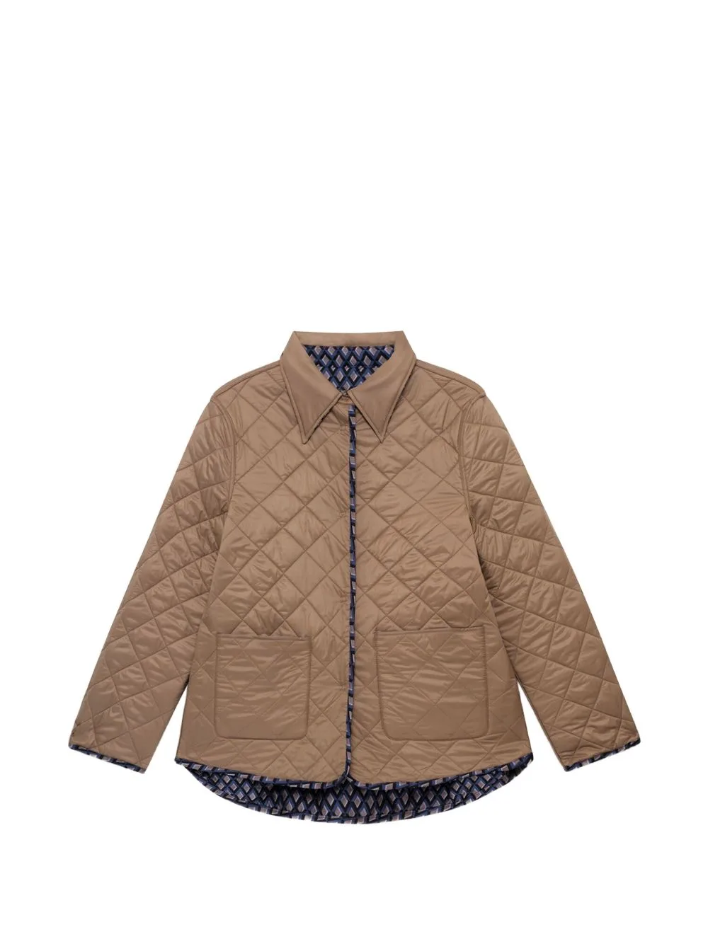 Reversible Quilted Jacquard Coat by MALIPARMI