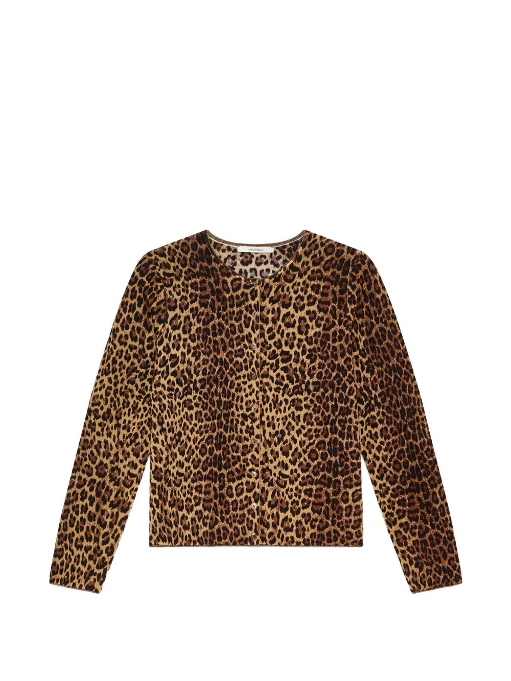 Leopard-Print Wool Cardigan by MALIPARMI