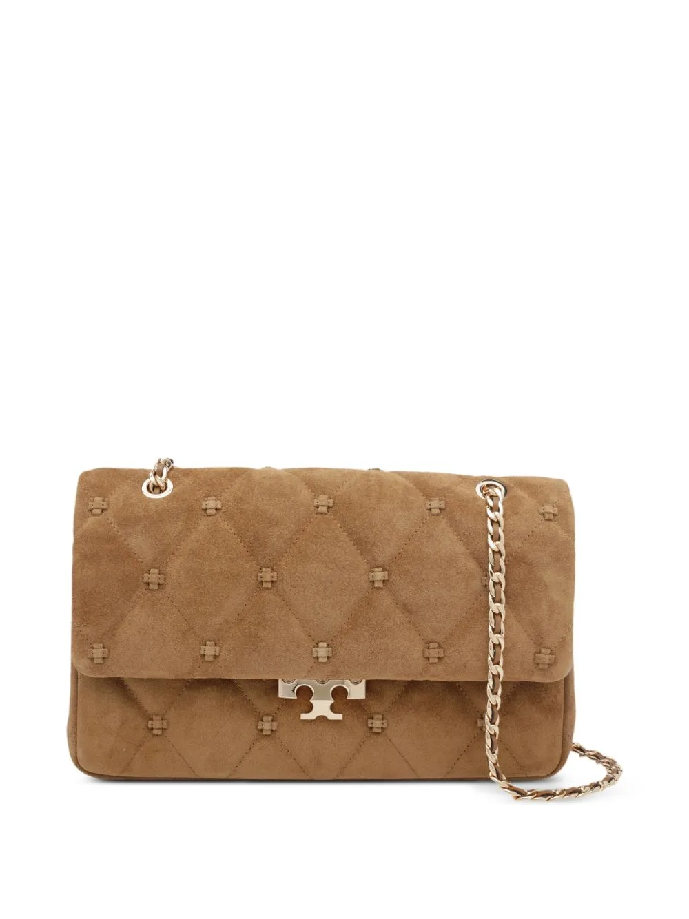 Bunny Knot Suede Shoulder Bag by Tory Burch