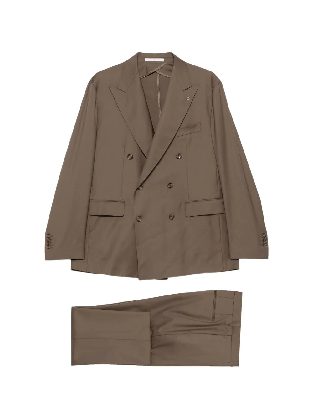 Double-Breasted Peak-Lapel Suit by Tagliatore