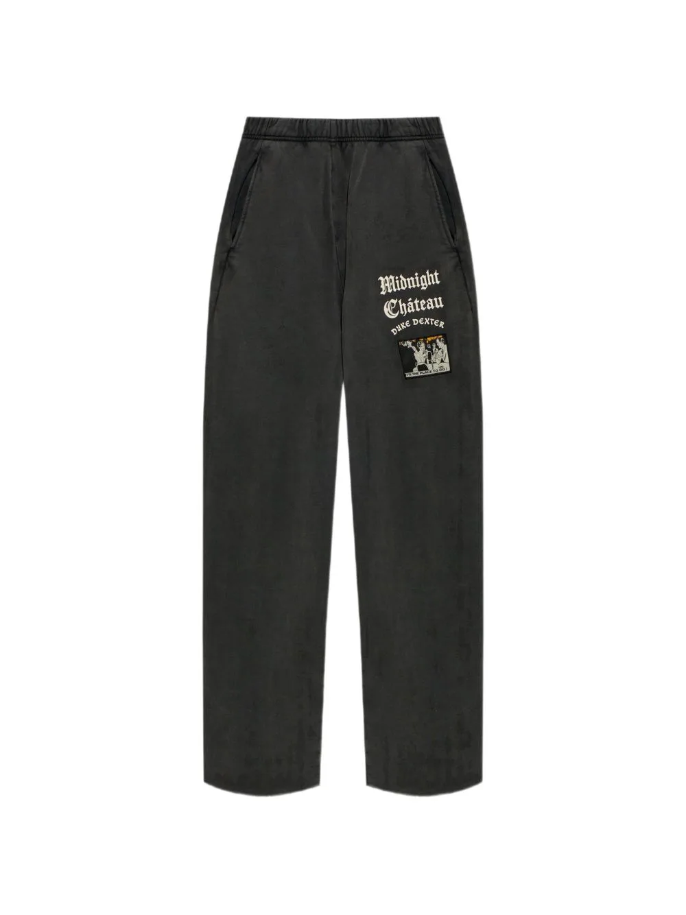 Graphic-Print Patch-Detail Trousers by DUKE & DEXTER