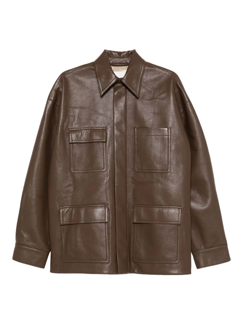 Flap-Pocket Overshirt by Nanushka