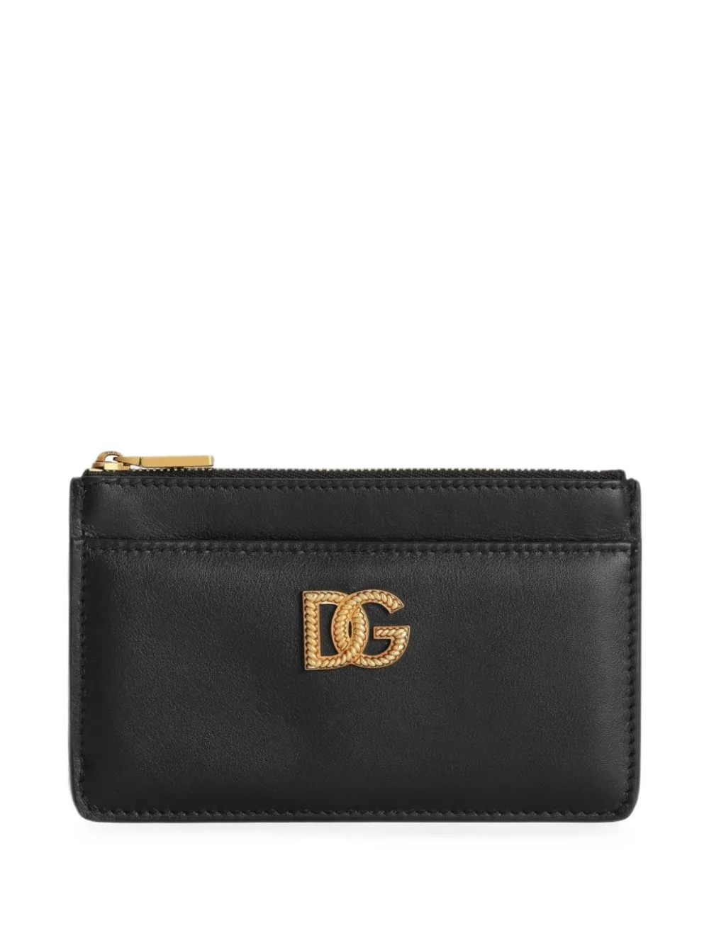 Calfskin Card Holder with DG Logo