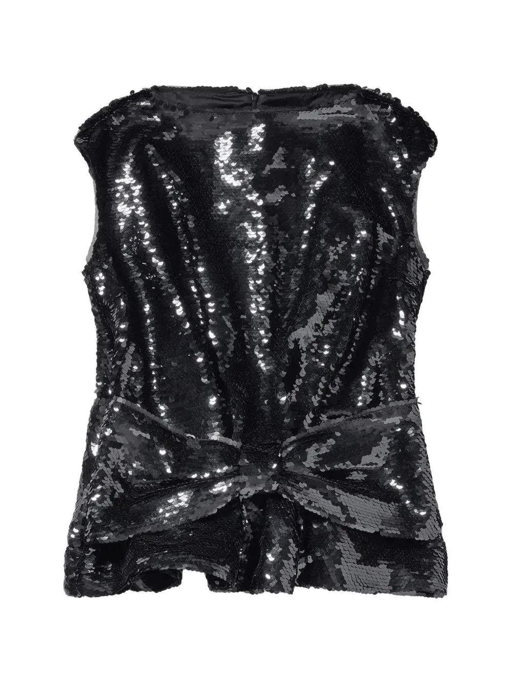 Boxy Sequin-Embellished Peplum Blouse by Simone Rocha