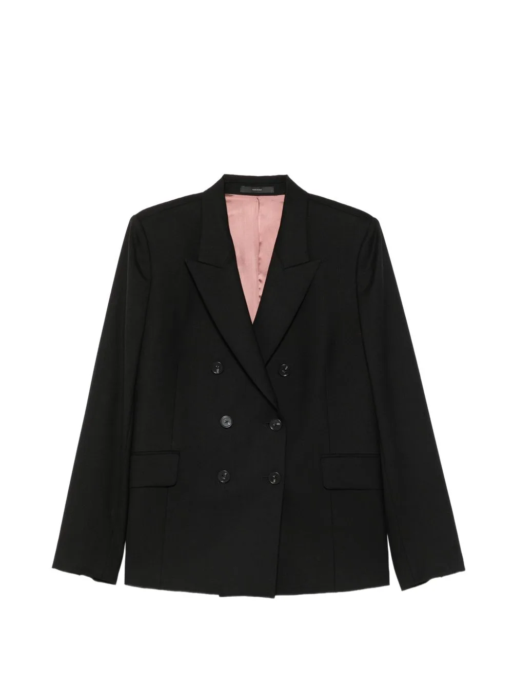 Double-Breasted Peak-Lapel Blazer