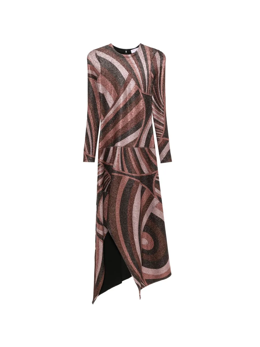 Marmo-Print Handkerchief-Hem Asymmetric Dress by PUCCI