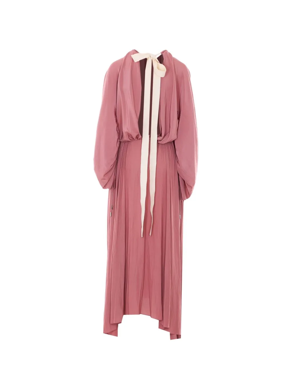 Tie-Detail Pleated Maxi Dress by Lanvin