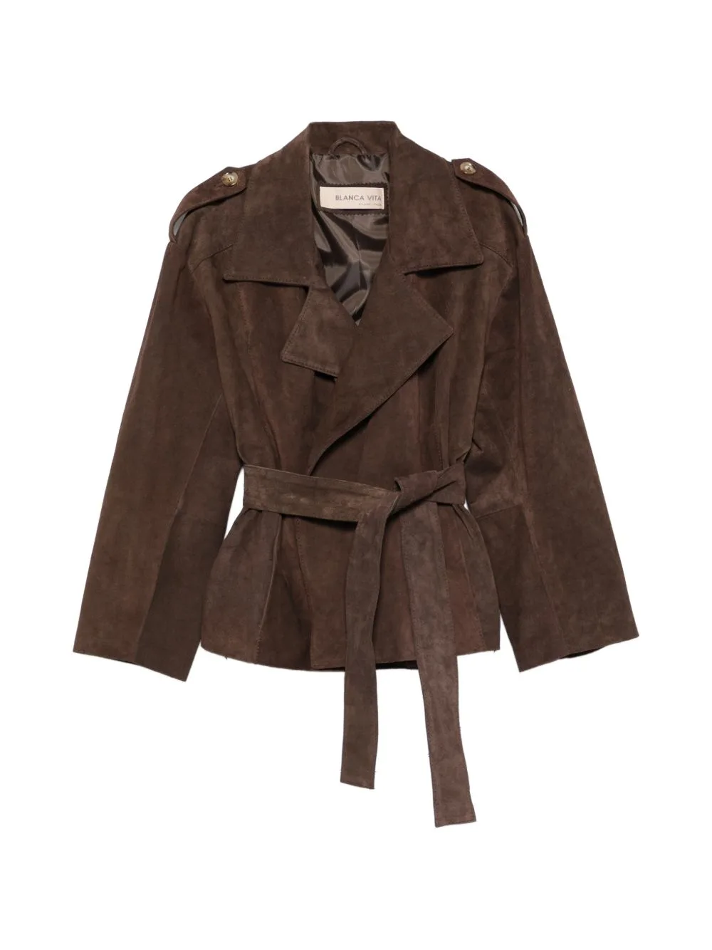 Belt Button Jacket by Blanca Vita