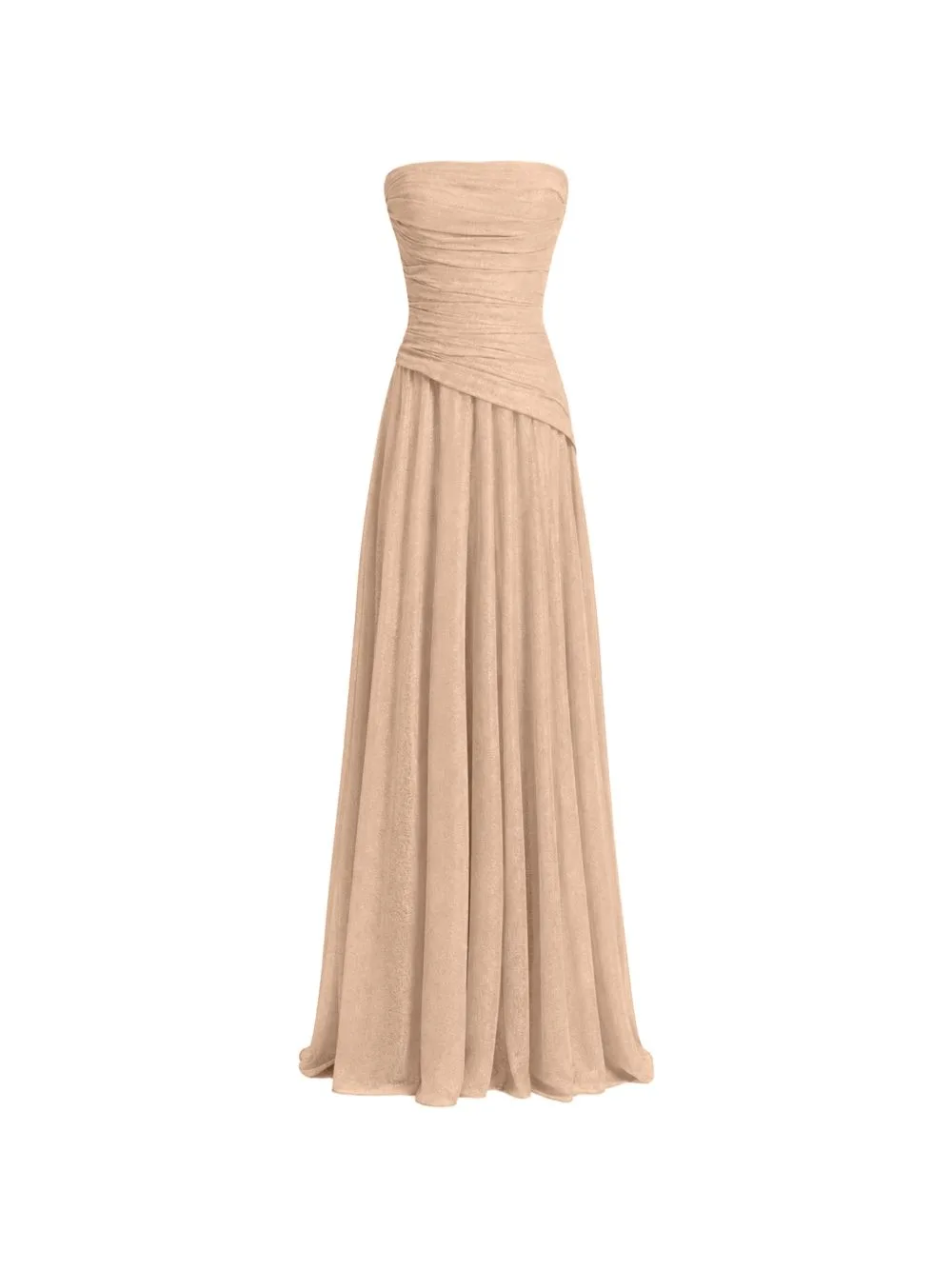 Strapless Ruched Dress by Gemy Maalouf