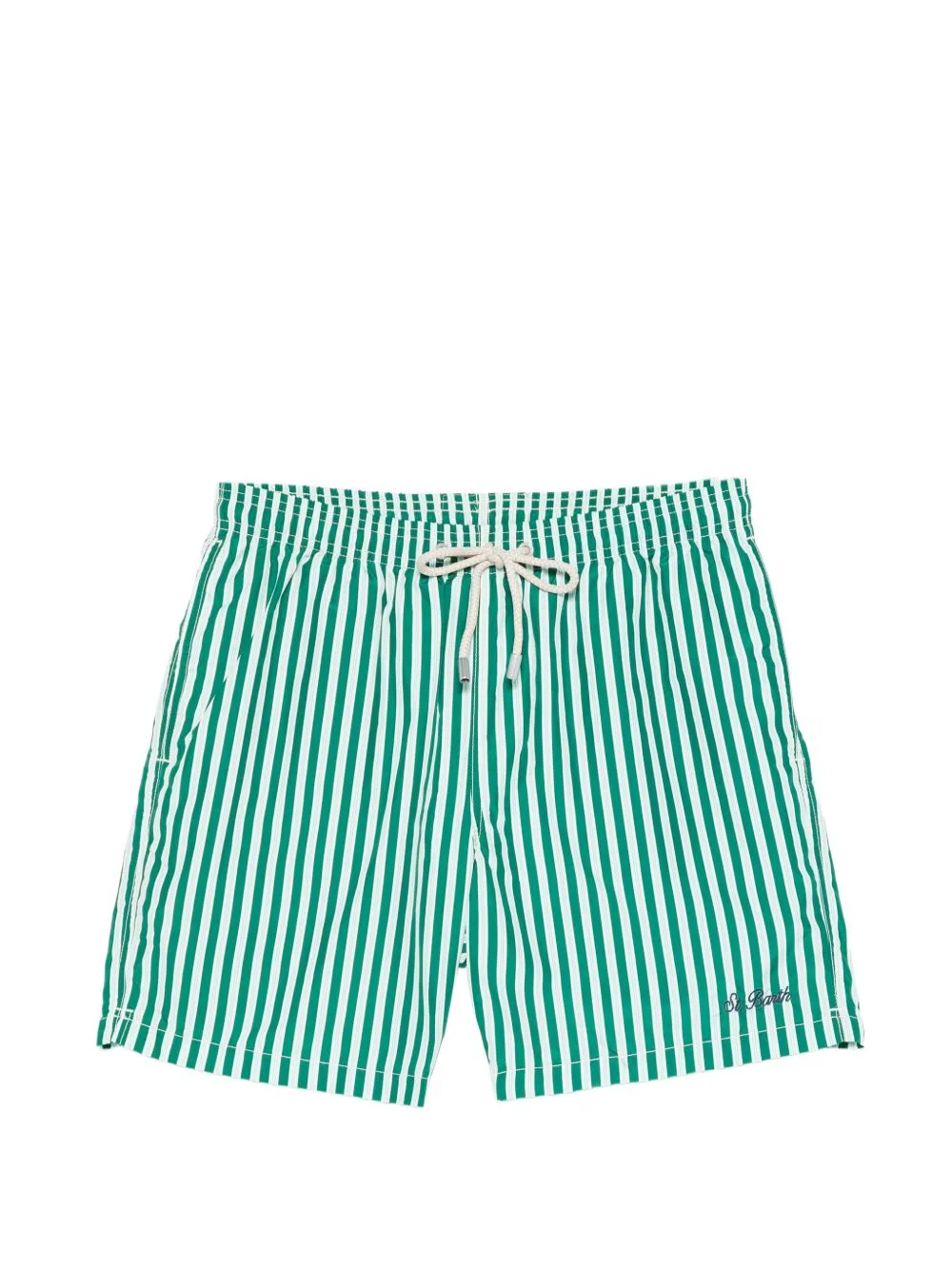 Lighting Striped Drawstring Swim Shorts by MC2 Saint Barth