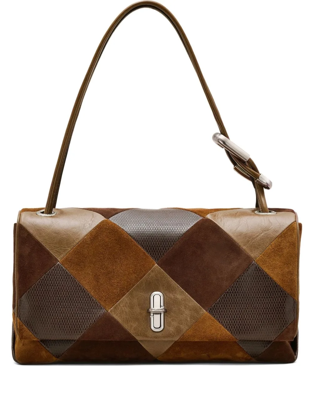 Large the Suede Patchwork Dual Shoulder Bag by Marc Jacobs