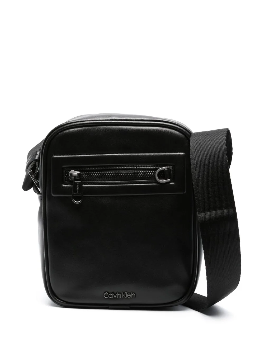 Elevated Logo-Lettering Messenger Bag by Calvin Klein
